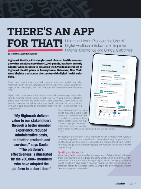 Highmark Health Pioneers the Use of Digital Healthcare Solutions to ...